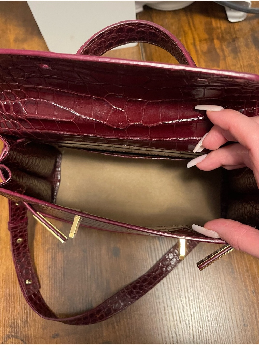 TEDDY BLAKE KIM CROCO 11 BORDEAUX - Picture 5 of 12